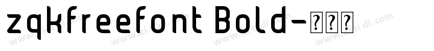 zqkfreefont Bold字体转换